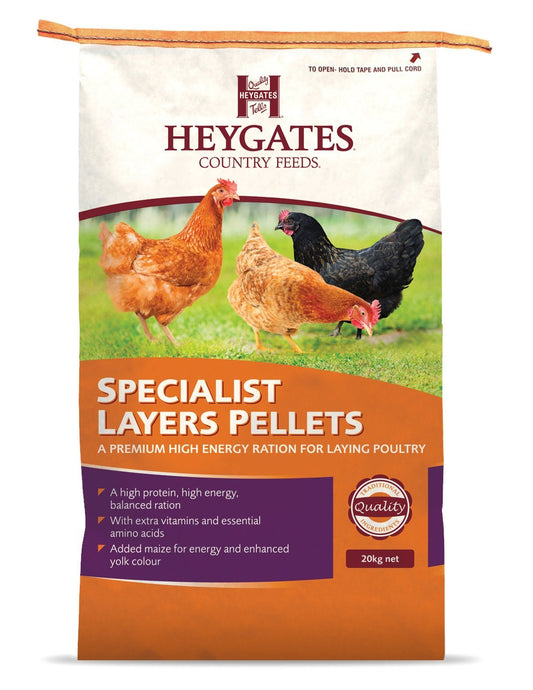 Heygates Specialist Layers Pellets (17% Protein) - Chase Wildlife (20)