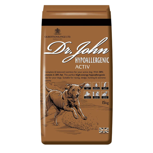Dr. John Hypoallergenic Active Dry Dog Food 15kg