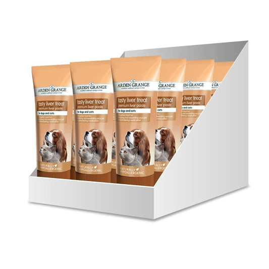 Arden Grange Tasty Liver Treats for Cats and Dogs 75 g (Pack of 12)