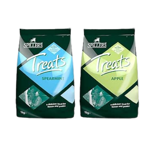 SPILLERS Horse Treats 2 Pack Apple 1kg and Spearmint 1kg