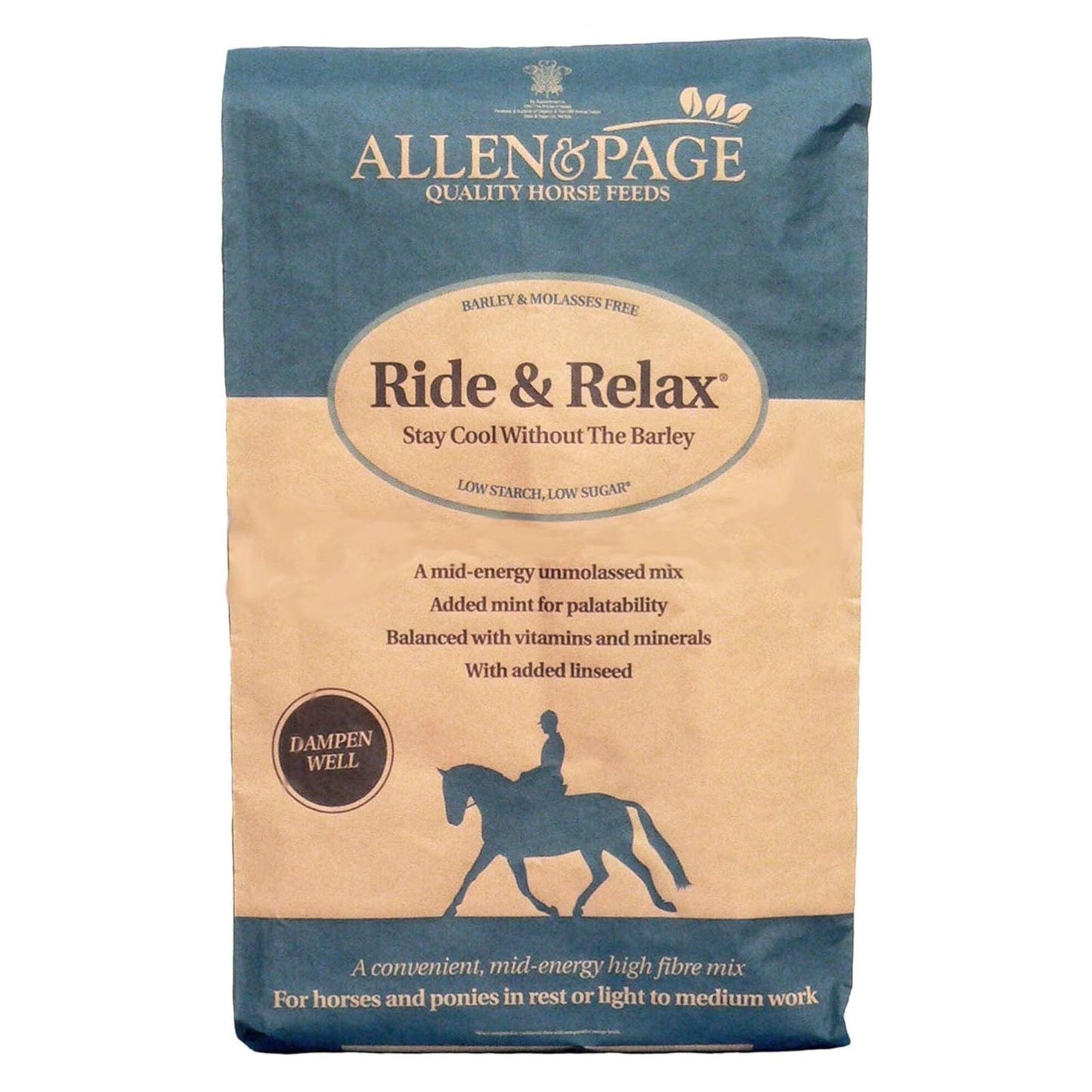 Allen & Page Ride & Relax Horse Feed - 20kg