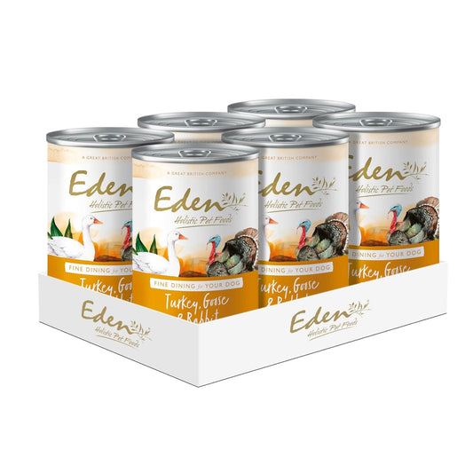 Eden Gourmet Turkey, Goose & Rabbit Wet Food 6x400g