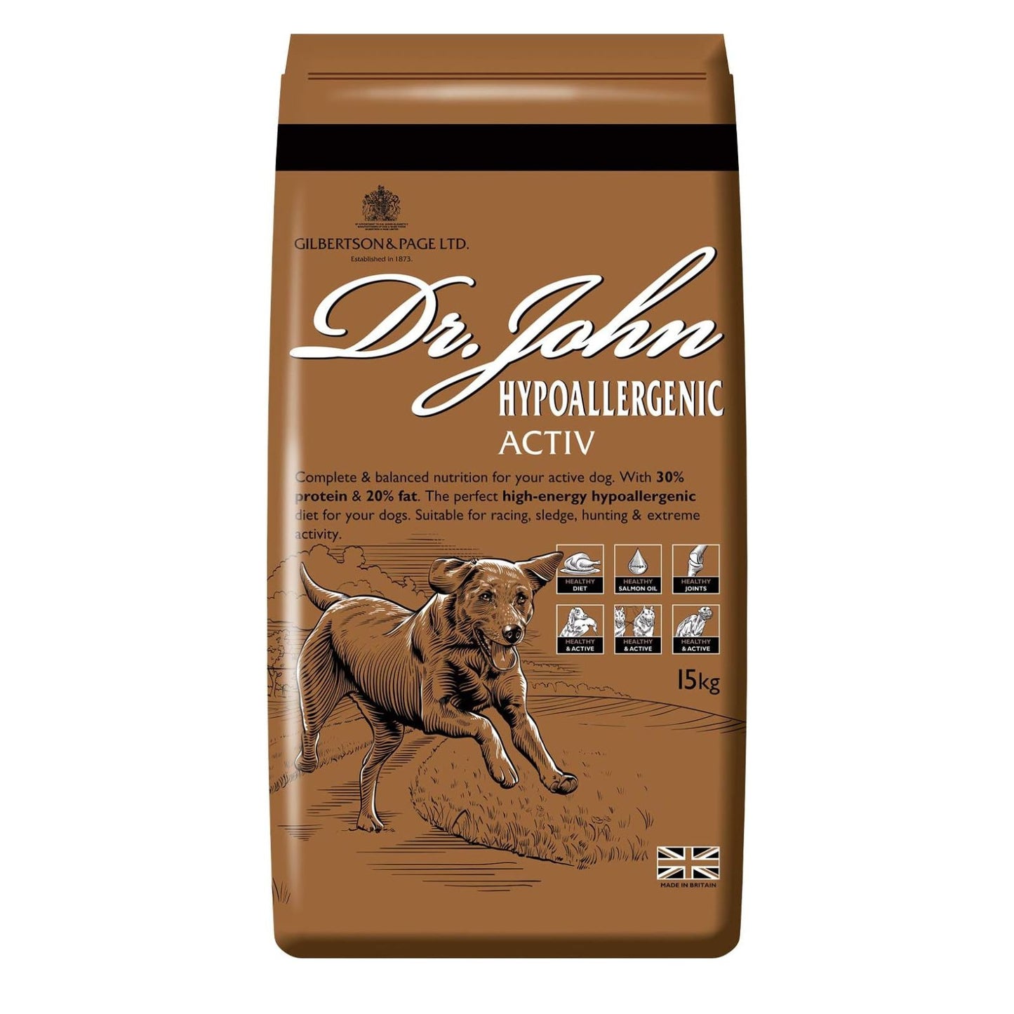 Dr. John Hypoallergenic Active Dry Dog Food 15kg