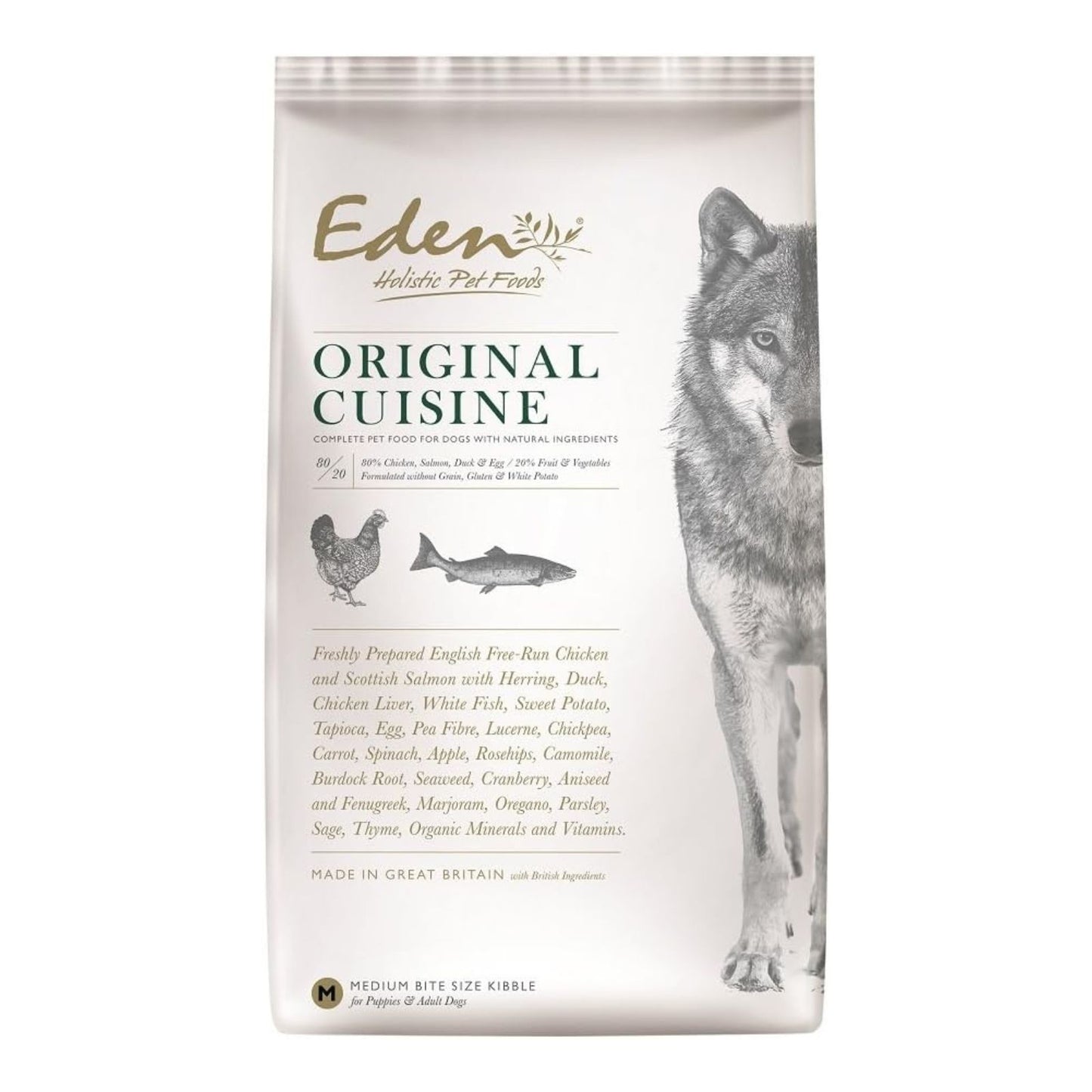 Eden Dog Food 80/20 Original Medium Kibble 12kg