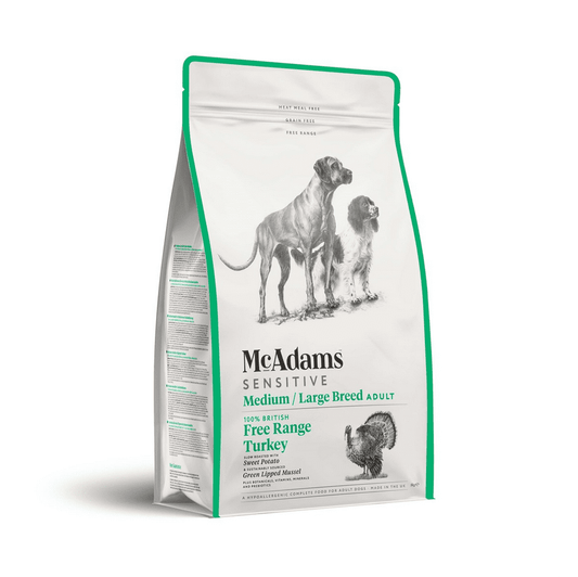 McAdams Free-Range Turkey Sensitive Medium/Large Breed - 5kg